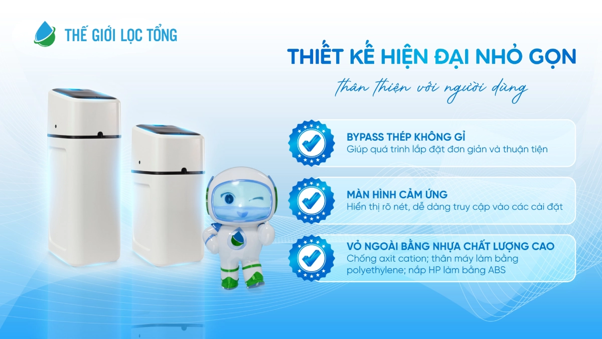 Bộ làm mềm nước Pentair Foleo Bộ làm mềm nước Pentair Foleo‑5800 XTR sở hữu thiết kế hiện đại, thân thiện với người dùng