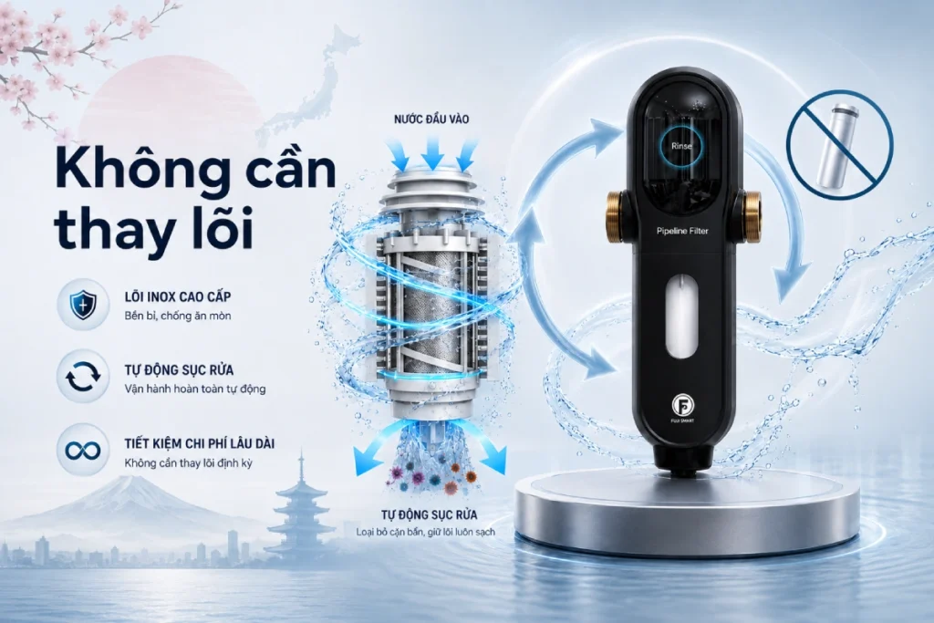 Bộ tối ưu nguồn nước tự động vệ sinh Fuji Smart PA40 48 fuji smart pa40 khong can thay loi dinh ky tiet kiem chi phi Bộ tối ưu nguồn nước tự động vệ sinh Fuji Smart PA40 Thế Giới Lọc Tổng