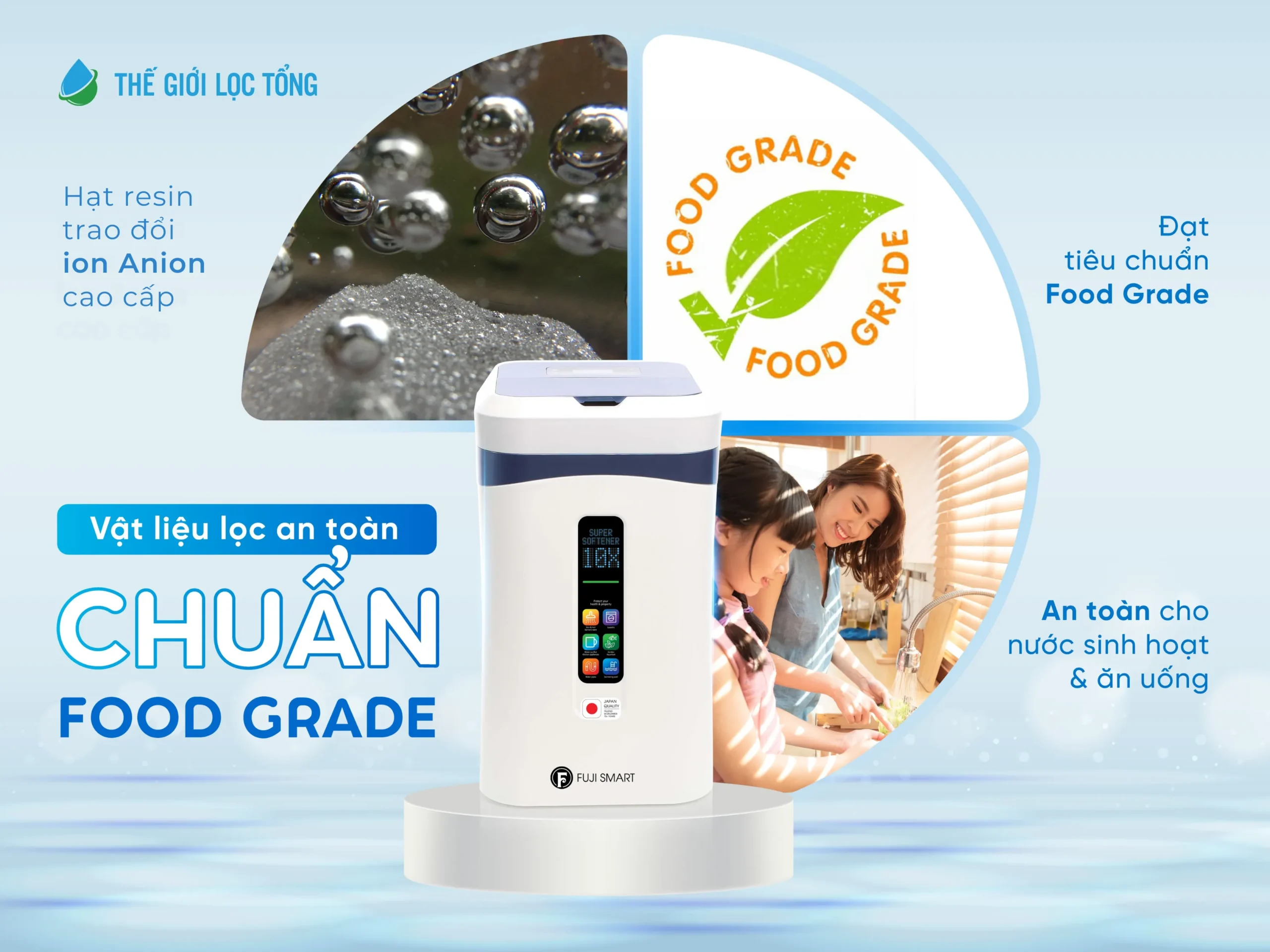 Vật liệu lọc an toàn, chuẩn Food Grade