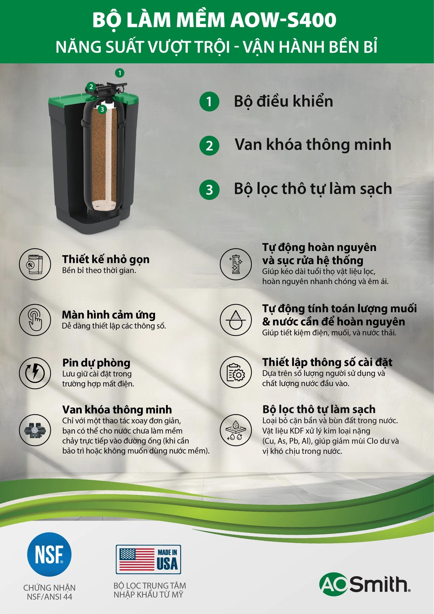Bộ làm mềm AOW-S400