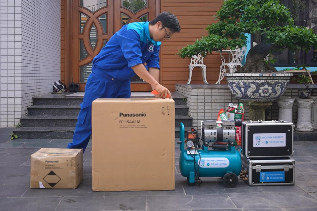 SOF 2025 02477 du an lap dat panasonic cho biet thu Dự án lắp đặt lọc tổng đầu nguồn Panasonic cho biệt thự tại Thủ Đức Thế Giới Lọc Tổng