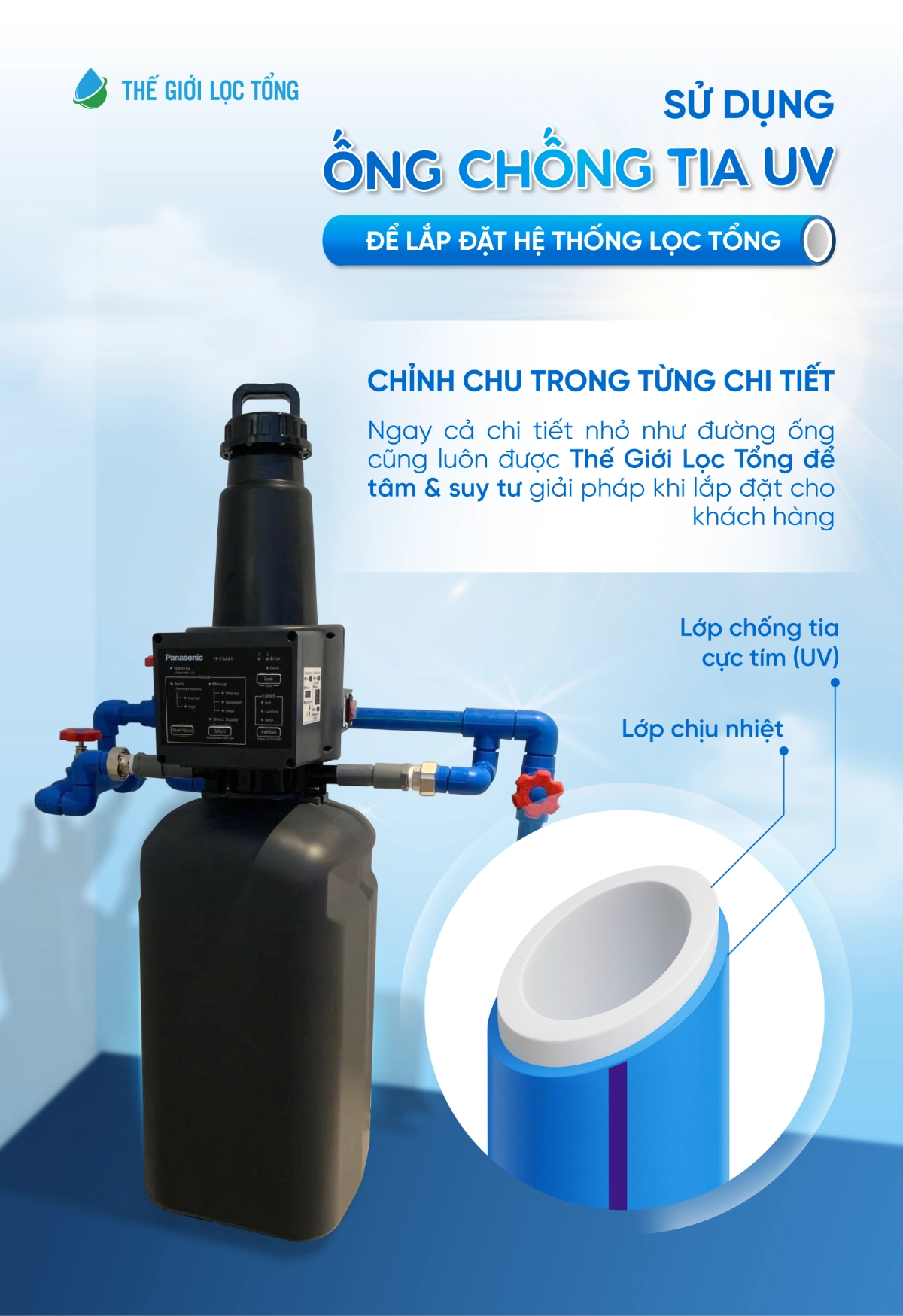Lý do chọn Thế Giới Lọc Tổng 51 SOF 2026 00038 Khac biet su dung ong nhua chong tia UV Lý do chọn Thế Giới Lọc Tổng Thế Giới Lọc Tổng