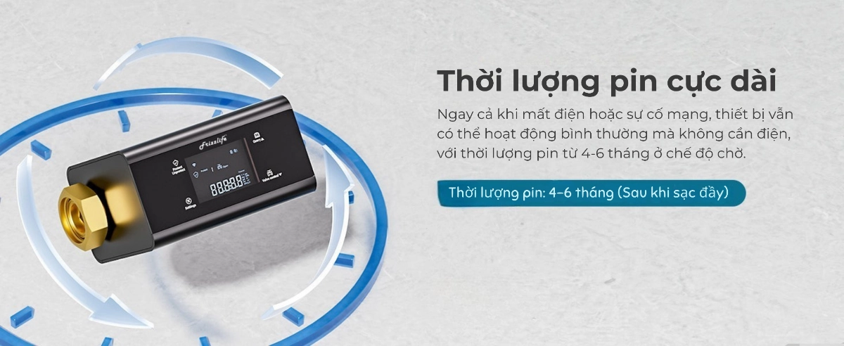 DigiMonitor Pro có thời lượng pin cực dài, từ 4 - 6 tháng sau khi sạc đầy 