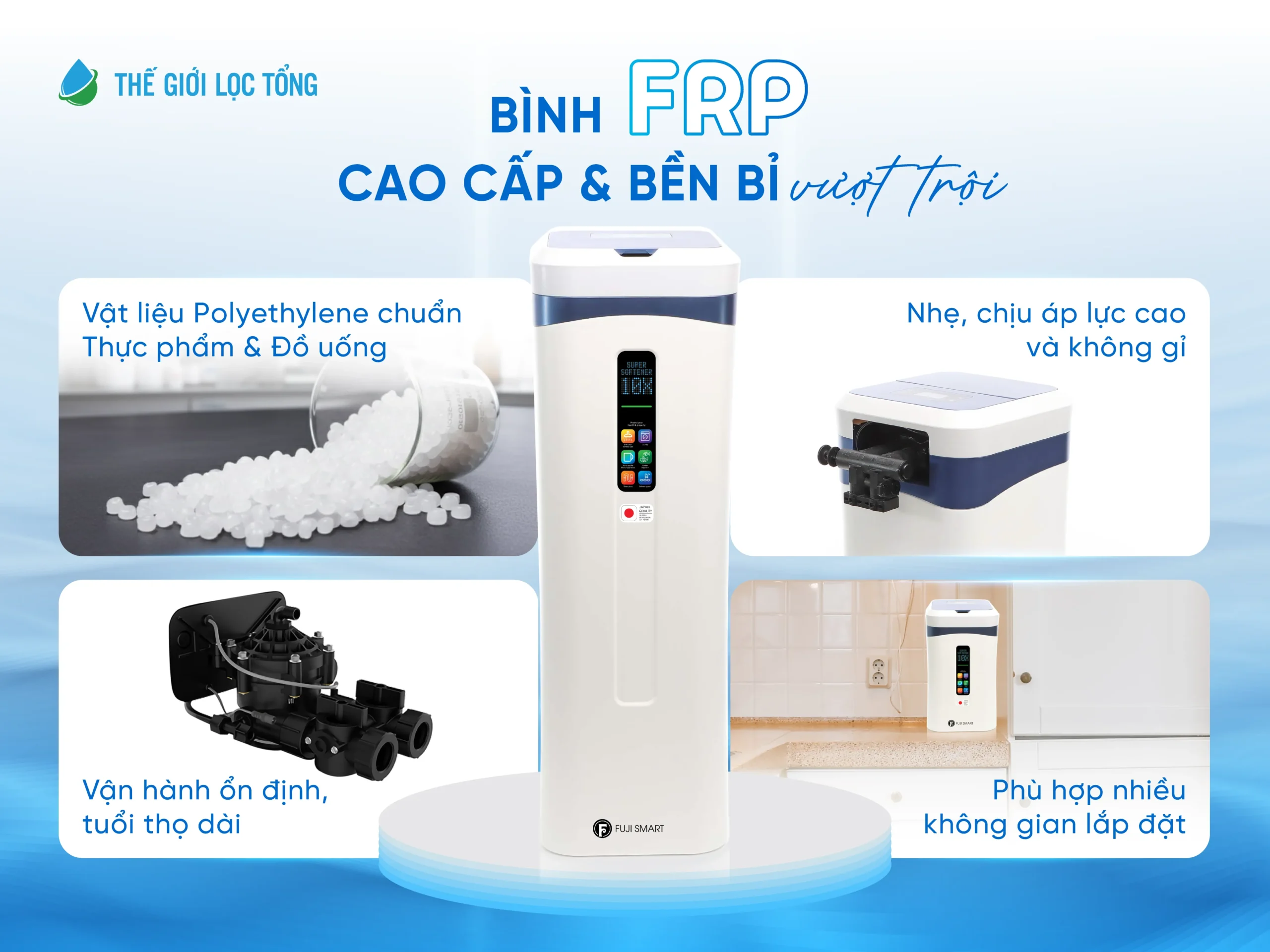 Bình FRP cao cấp, bền bỉ vượt trội theo thời gian