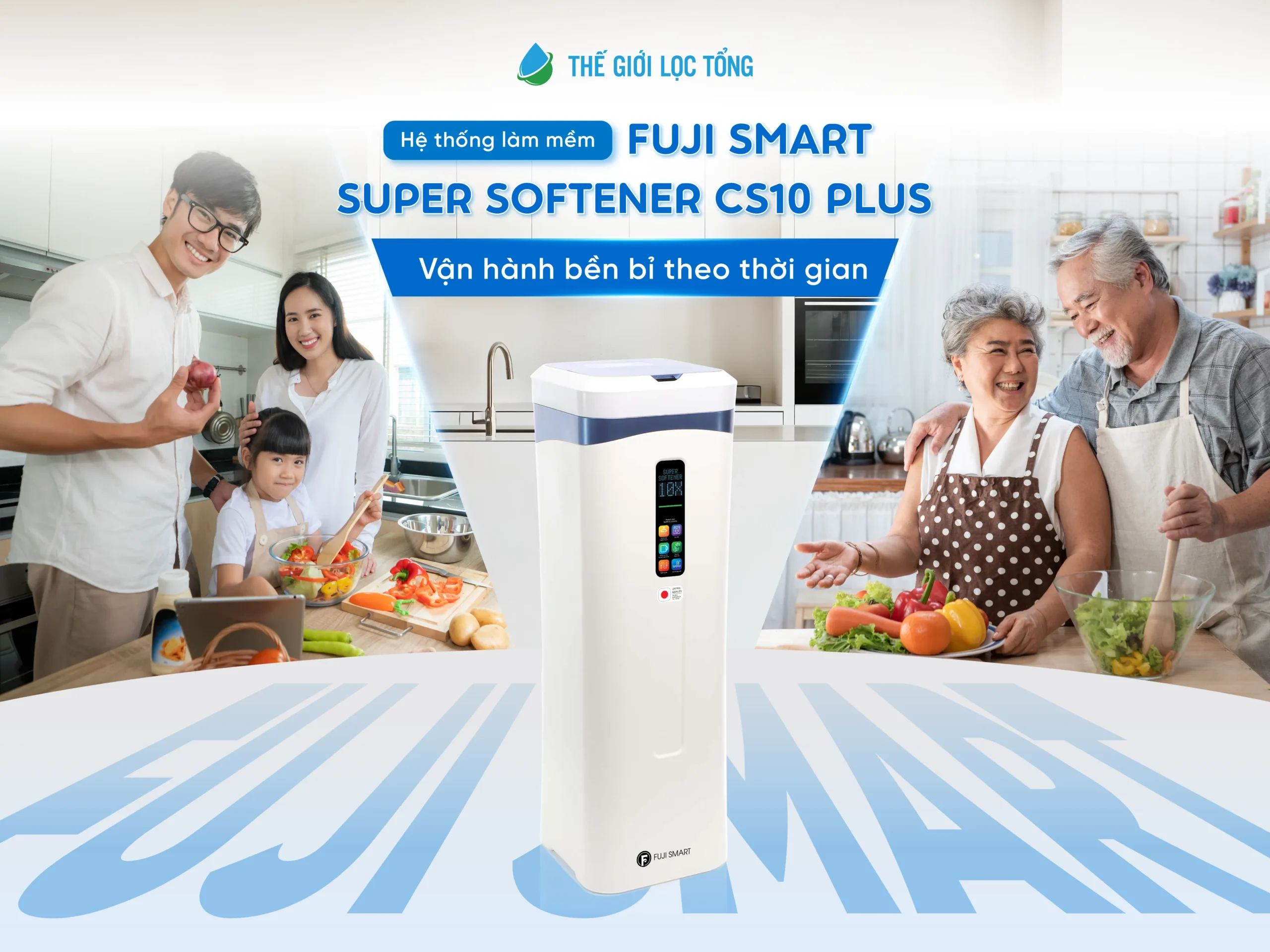 Hệ thống làm mềm nước Fuji Smart Super Softener CS10 Plus