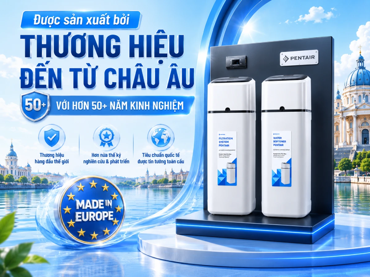 Hệ thống lọc tổng đầu nguồn Pentair Foleo Pro Max nhập khẩu từ Châu Âu 45 Hệ thống lọc tổng Pentair Foleo Pro Max được nhập khẩu chính hãng từ Châu Âu