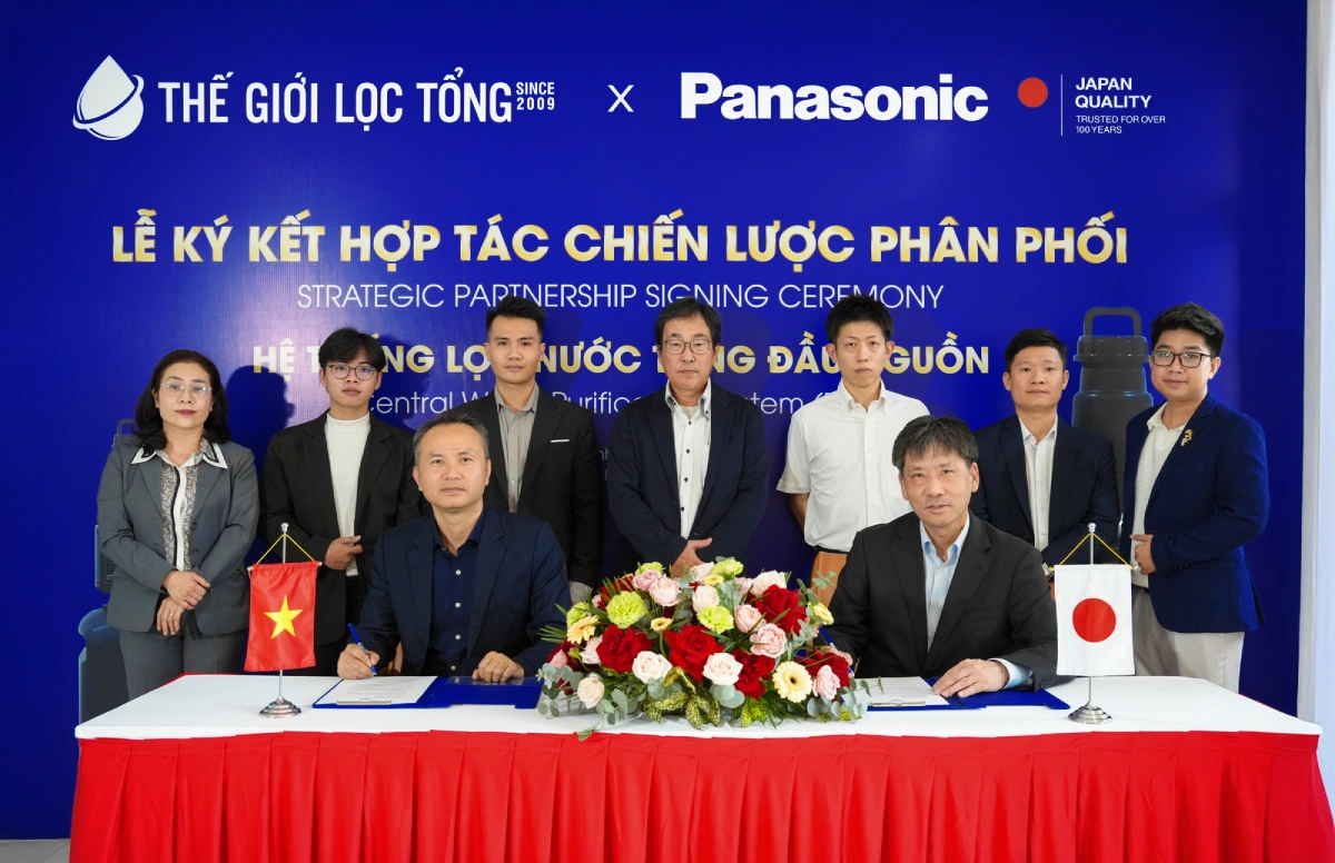 Le ky ket hop tac chien luoc toan dien giua The Gioi Loc Tong va tap doan Panasonic 2026 Thế Giới Lọc Tổng - Chuỗi phân phối hệ thống lọc nước đầu nguồn cao cấp Thế Giới Lọc Tổng