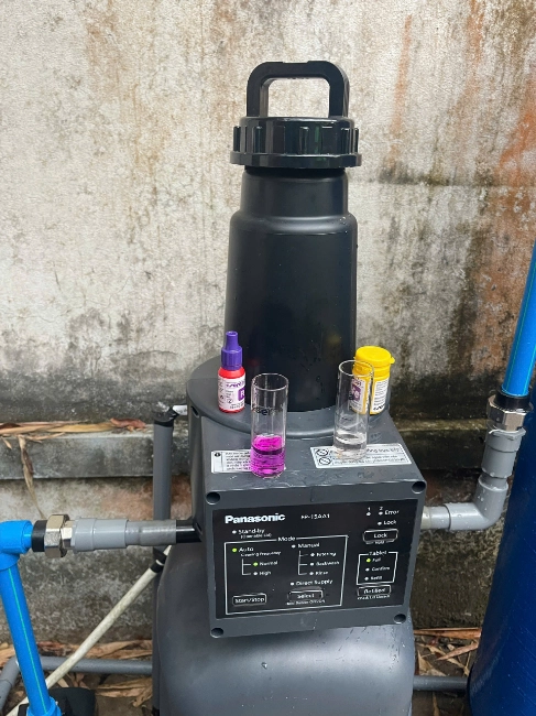 Lắp đặt lọc tổng Panasonic xử lý nước giếng tại Sóc Trăng 48 Anh Phong quyết định chọn giải pháp lọc tổng Panasonic đầu nguồn để toàn bộ nước trước khi đi vào nhà đều được xử lý sạch sẽ