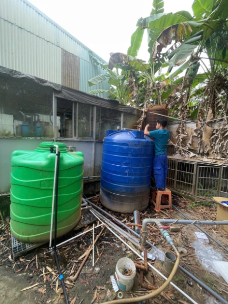 Lắp đặt lọc tổng Panasonic xử lý nước giếng tại Sóc Trăng 50 Hệ thống lọc tổng Panasonic được thi công nhanh chóng, từng đường ống được đo và căn chỉnh cẩn thận