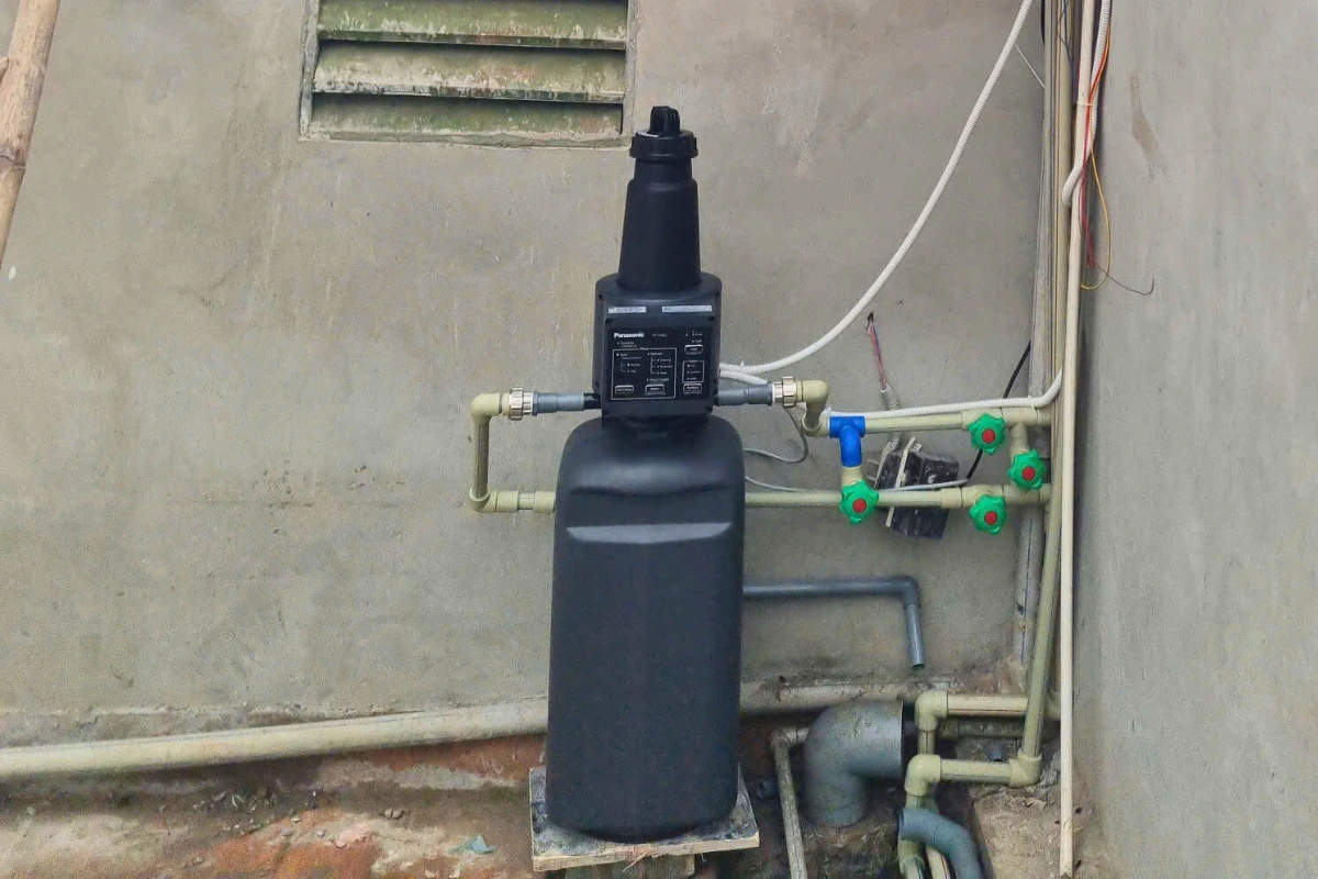 SOF 2025 02395 loc tong panasonic giai phap loc nuoc sinh hoat phu hop voi khu vuc noi do Lắp đặt lọc tổng Panasonic cho nhà anh Lương tại Cầu Giấy, Hà Nội Thế Giới Lọc Tổng