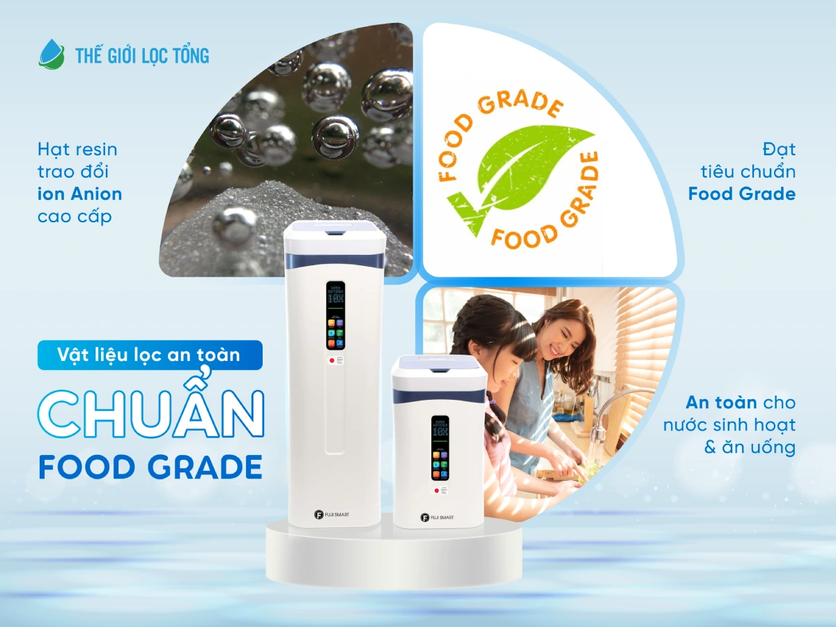 Vật liệu lọc an toàn, chuẩn Food Grade cho nước sinh hoạt & ăn uống