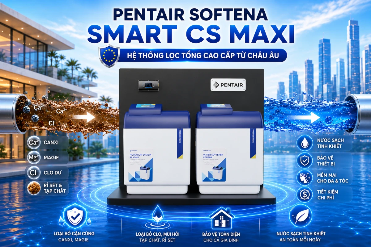 Hệ thống lọc tổng Pentair Softena Smart CS Midi nhập khẩu từ Châu Âu 55 hệ thống lọc tổng pentair softena cs midi nhâp khẩu từ châu âu