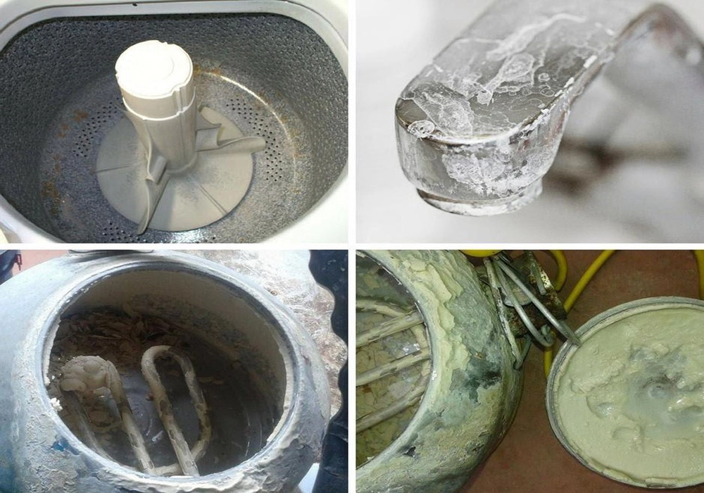 Nước cứng ảnh hưởng đến sinh hoạt hằng ngày, tạo cặn bám trắng vào các thiết bị sử dụng nước 