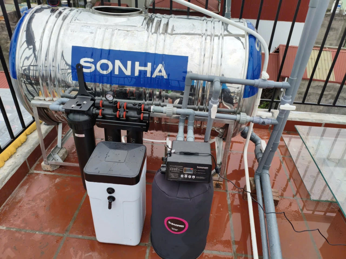 Hệ thống lọc tổng Barrier có thiết kế nhỏ gọn, sang trọng, dễ lắp đặt 