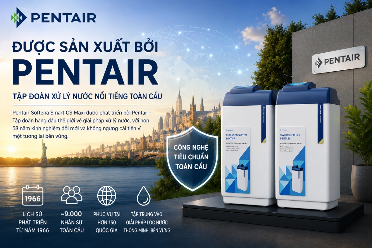 Hệ thống lọc tổng Pentair Softena Smart CS Maxi nhập khẩu từ Châu Âu 47 gioi thieu ve thuong hieu pentair hoa ky Hệ thống lọc tổng Pentair Softena Smart CS Maxi nhập khẩu từ Châu Âu Thế Giới Lọc Tổng