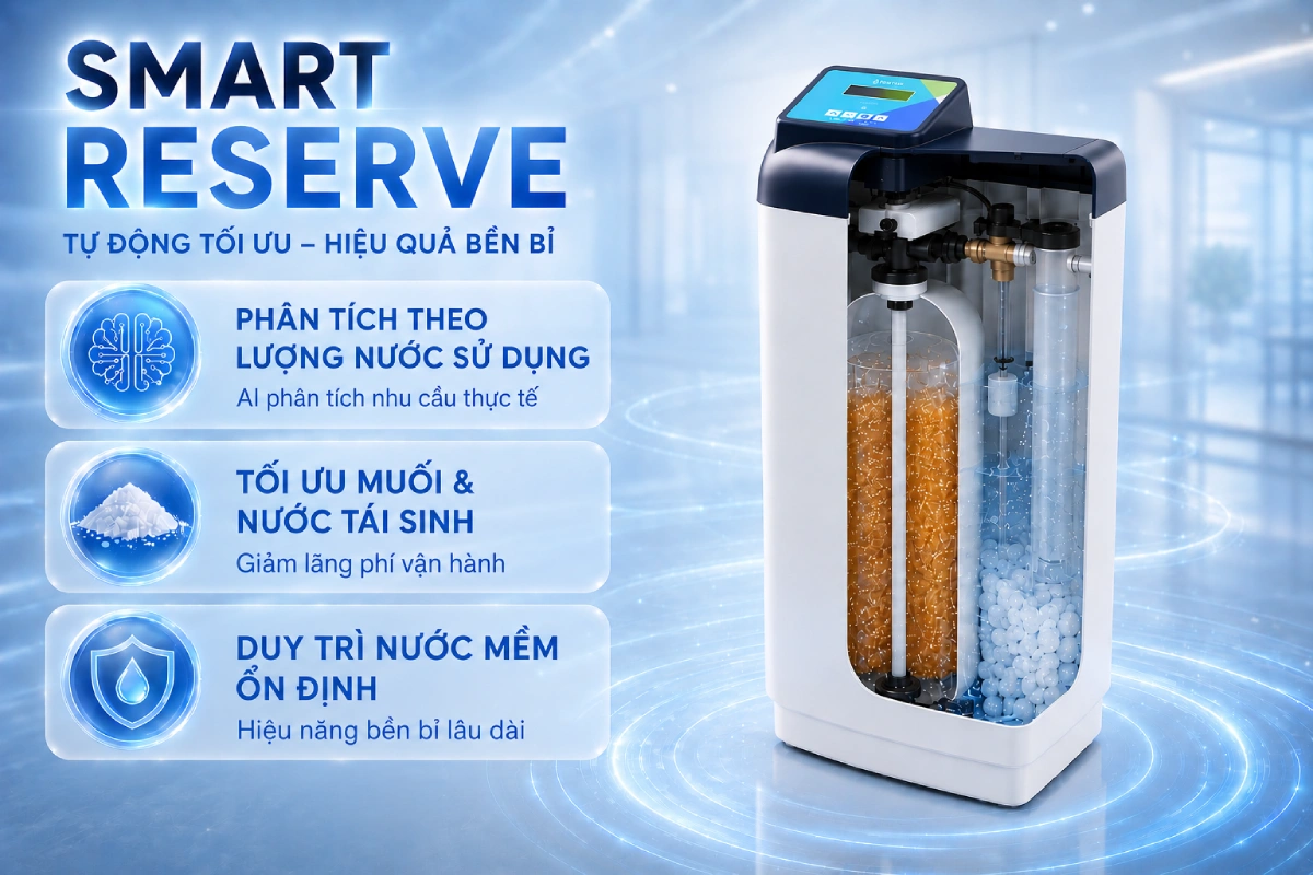 Hệ thống lọc tổng Pentair Softena Smart CS Maxi nhập khẩu từ Châu Âu 50 Hệ thống lọc tổng Pentair Softena Smart CS Maxi sở hưu công nghệ tái sinh thông minh giúp tiết kiệm muối và nước