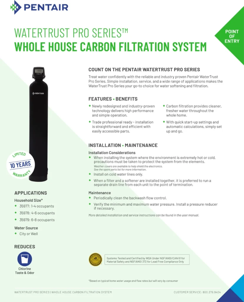 Hệ thống lọc tổng với hiệu suất mạnh mẽ - Đáp ứng nhu cầu sử dụng lớn