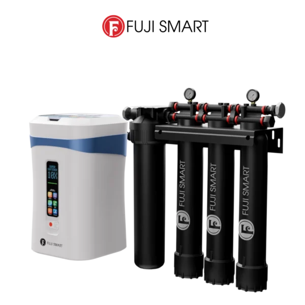 Combo hệ thống lọc tổng fuji smart apt 200 plus và hệ thống làm mềm nước fuji smart CS10