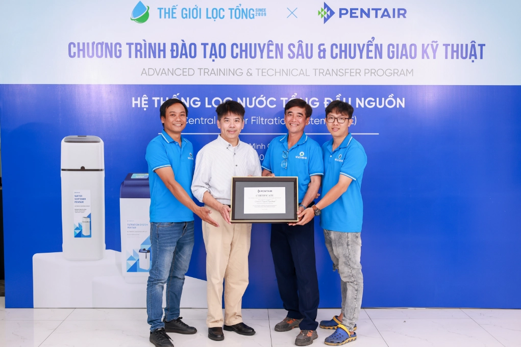 Toàn bộ chương trình đào tạo và chuyển giao kỹ thuật đều được chuẩn hóa phù hợp với điều kiện nước tại Việt Nam 