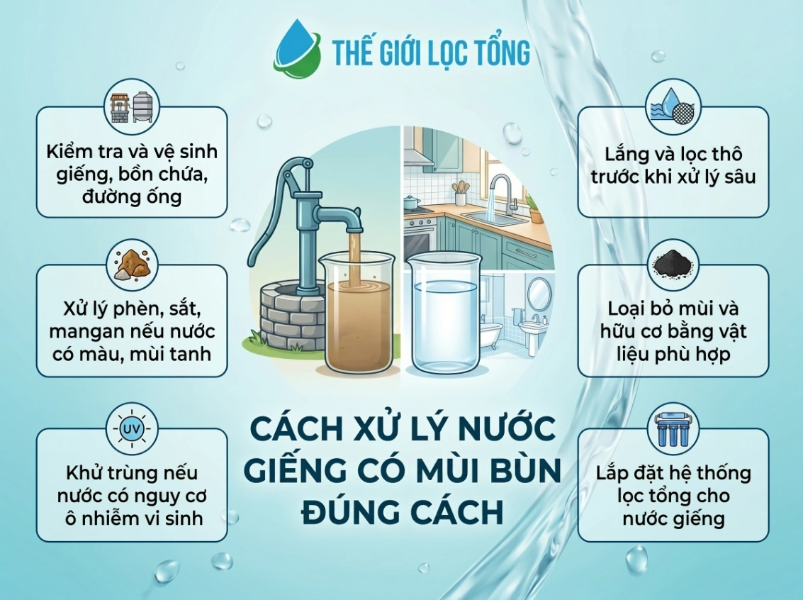 Nước giếng có mùi bùn có nguy hiểm không? Những điều gia đình không nên chủ quan 52 Cách xử lý nước giếng có mùi bùn đúng cách