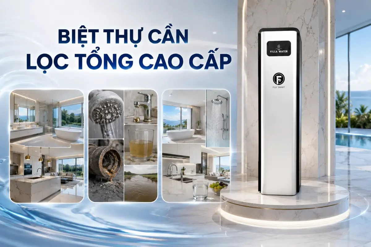 Lọc tổng biệt thự: giải pháp nước sinh hoạt cao cấp cho nhà diện tích lớn 48 Biệt thự cần hệ thống lọc tổng cao cấp