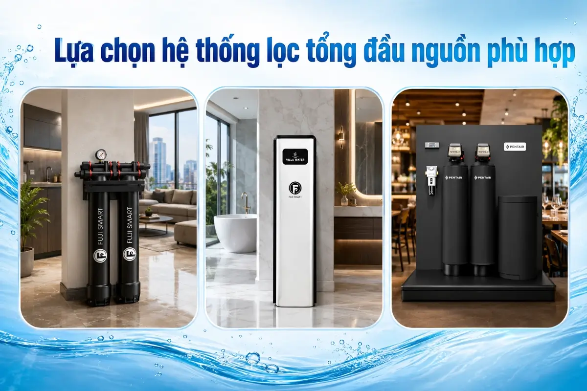 Hệ thống lọc tổng sinh hoạt xử lý được những vấn đề nước nào phổ biến tại Việt Nam? 51 Hệ thống lọc tổng phù hợp tại Việt Nam