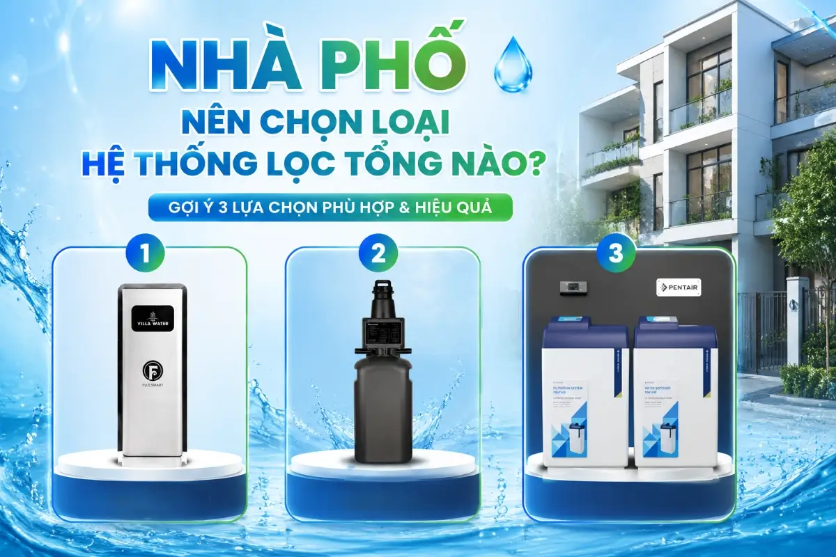 Các loại hệ thống lọc tổng nhà phố nên chọn