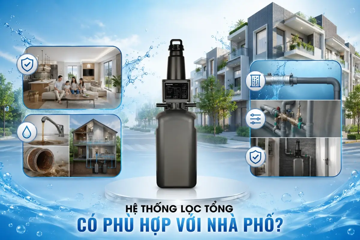 Hệ thống lọc tổng đầu nguồn phù hợp với nhà phố, biệt thự hay chung cư? 50 Hệ thống lọc tổng đầu nguồn phù hợp với nhà phố
