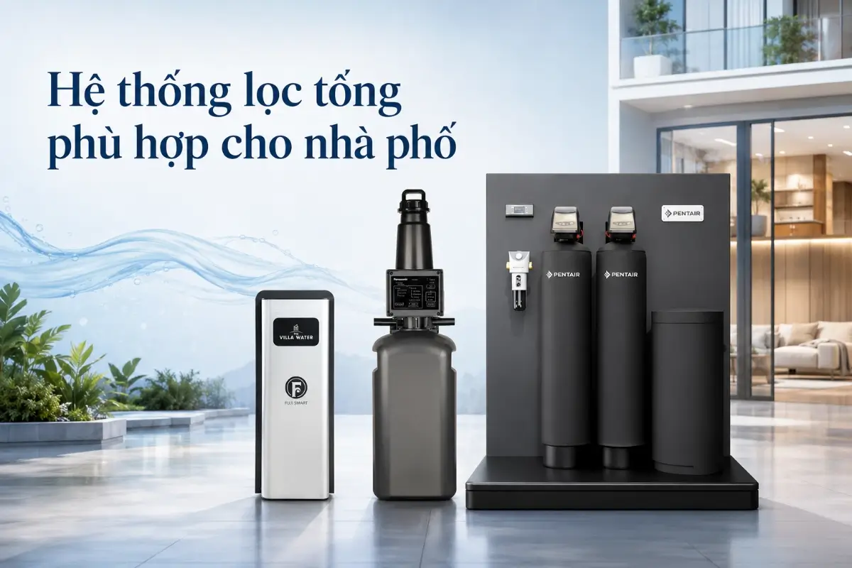 hệ thống lọc tổng phù hợp cho nhà phố