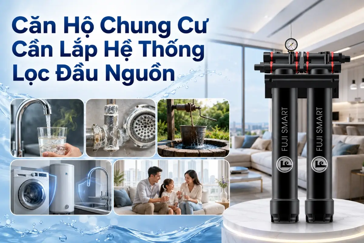 Lọc tổng chung cư là gì? khi nào căn hộ cần lắp hệ thống lọc nước đầu nguồn? 49 Căn hộ chung cư cần lắp hệ thống lọc đầu nguồn