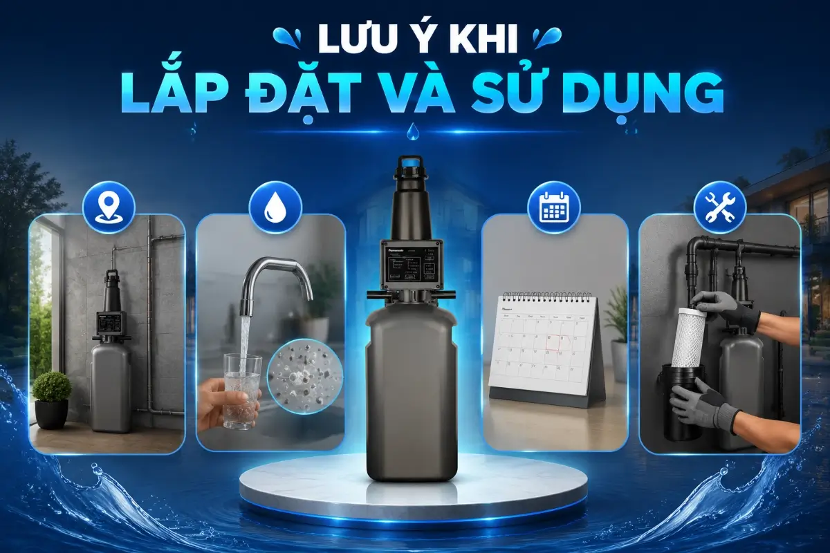 Top 3 hệ thống lọc tổng nhỏ gọn cho gia đình ít người 51 Lưu ý khi lắp đặt và sử dụng hệ thống lọc tổng nhỏ gọn