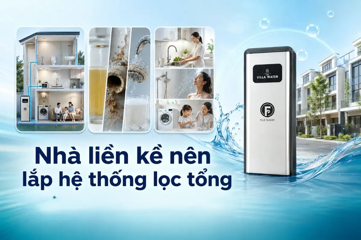Top 4 hệ thống lọc tổng nhà liền kề 48 Nhà liền kề nên lắp hệ thống lọc tổng