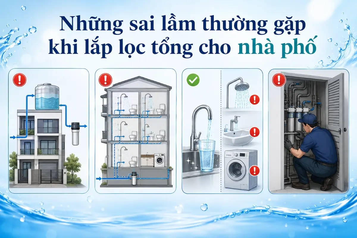 sai lầm thường gặp khi lắp lọc tổng cho nhà phố