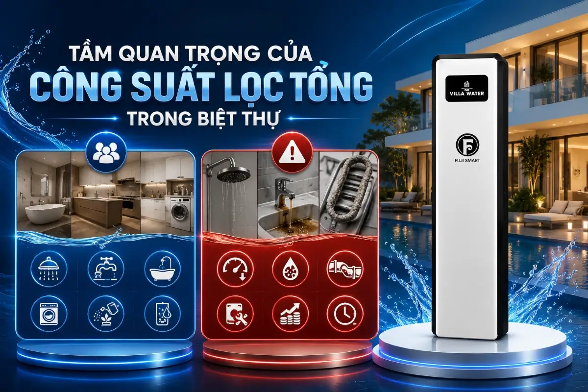Lọc nước tổng biệt thự cần công suất bao nhiêu để đáp ứng nhiều phòng tắm và thiết bị? 48 Tầm quan trọng của công suất lọc nước tổng trong biệt thự