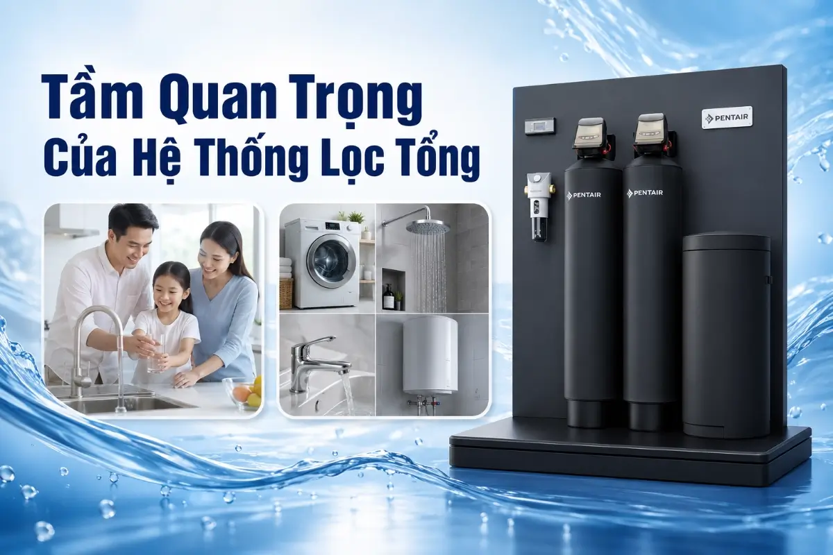 Hệ thống lọc tổng sinh hoạt xử lý được những vấn đề nước nào phổ biến tại Việt Nam? 48 Tầm quan trọng của hệ thống lọc tổng trong sinh hoạt
