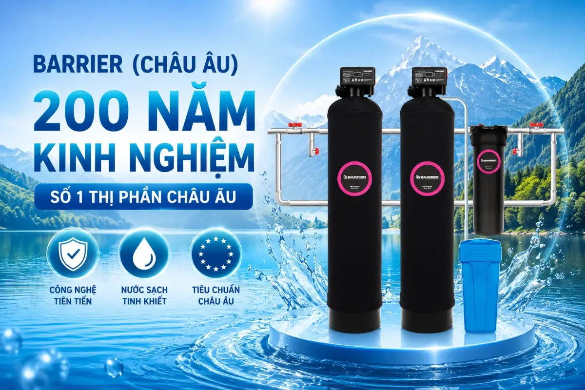 Thương hiệu hệ thống lọc tổng uy tín BARRIER