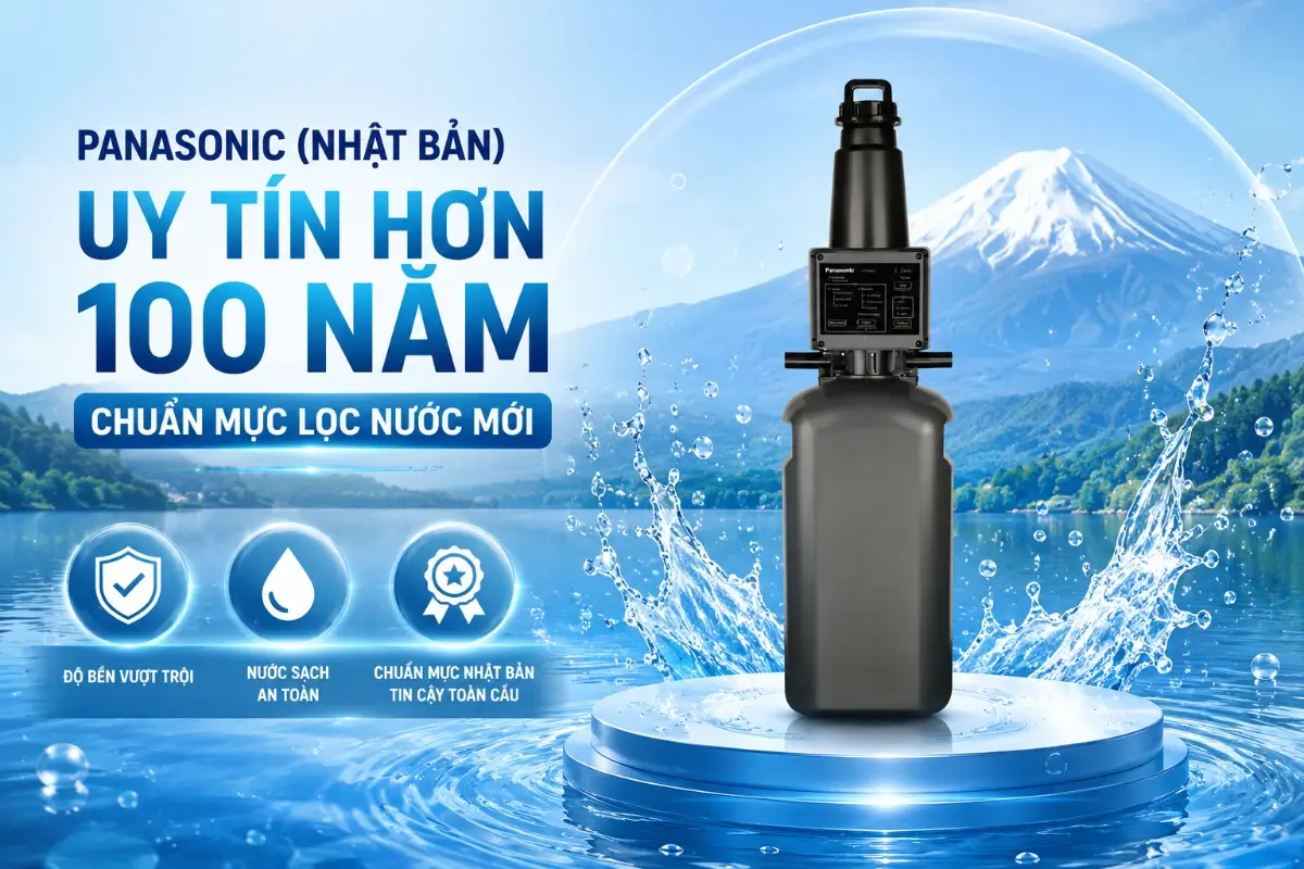 Thương hiệu hệ thống lọc tổng uy tín Panasonic