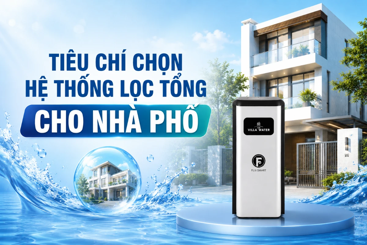 Hệ thống lọc tổng cho nhà phố và tiêu chí cần biết để chọn đúng