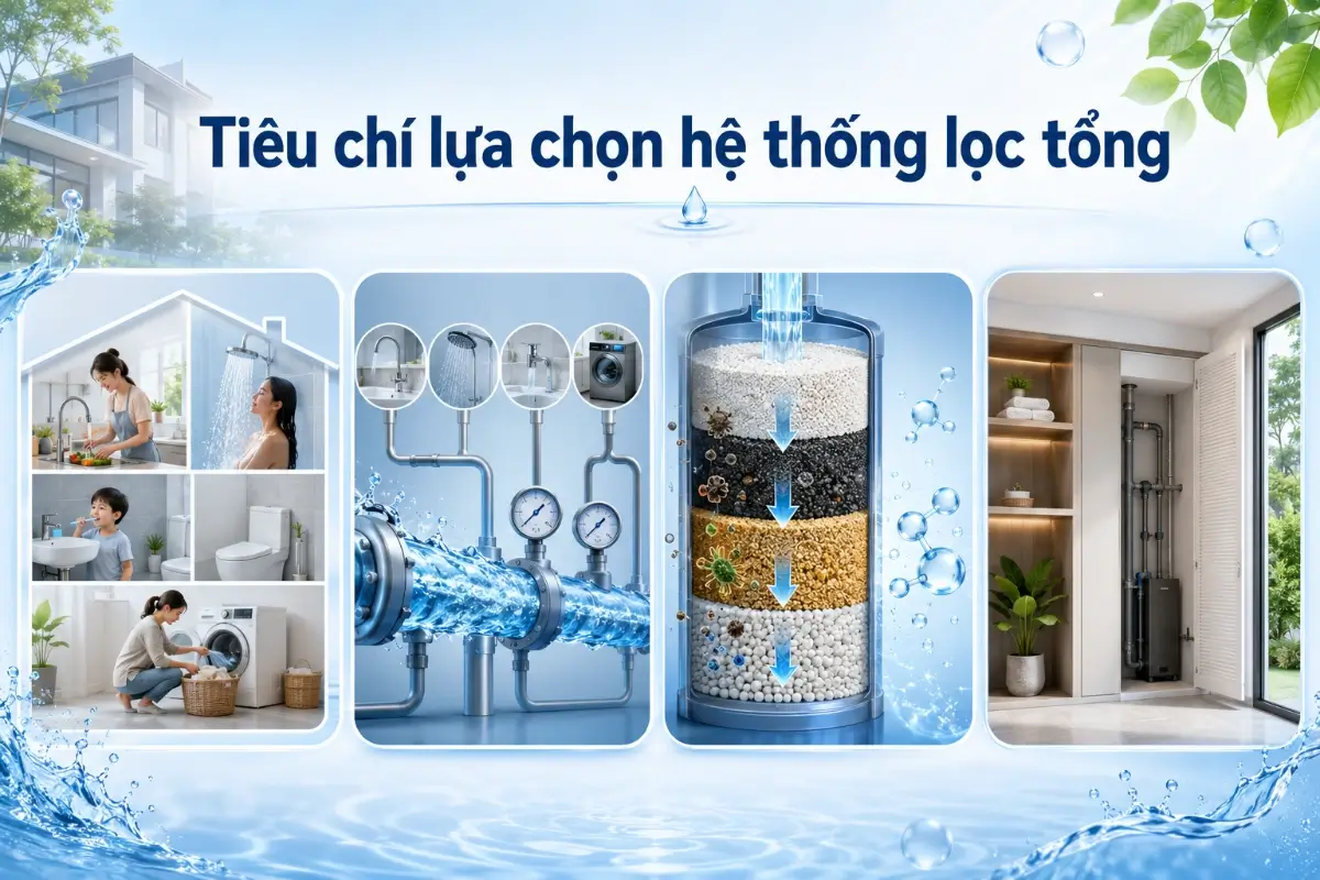 Tiêu chí lựa chọn hệ thống lọc tổng