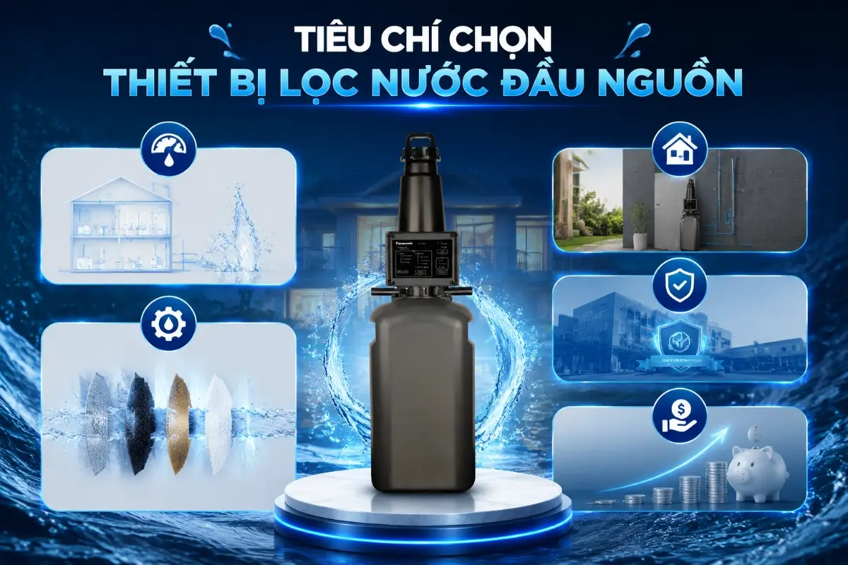 Tiêu chí chọn thiết bị lọc nước đầu nguồn