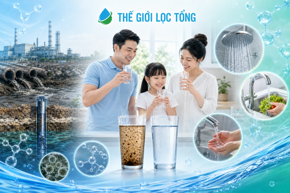 TCE trong nước uống: mối nguy tiềm ẩn và giải pháp lọc tối ưu từ Thế Giới Lọc Tổng 48 Tìm hiều TCE trong nước uống và những điều cần đáng quan tâm