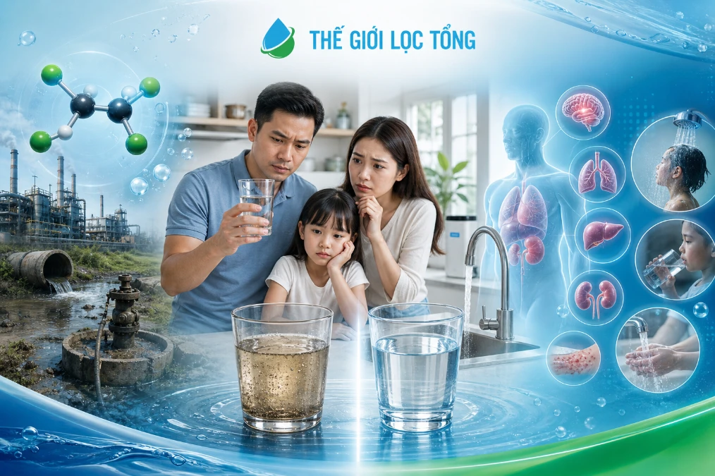 TCE trong nước uống: mối nguy tiềm ẩn và giải pháp lọc tối ưu từ Thế Giới Lọc Tổng 49 Ảnh hưởng của TCE trong nước uống đến sức khỏe