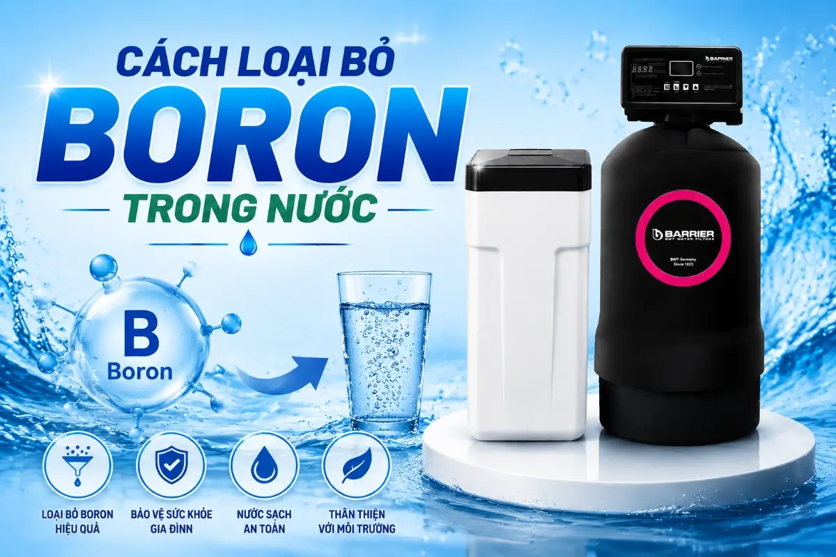 Tại sao boron trong nước lại là mối lo ngại mới? 50 Cách loại bỏ Boron trong nước bằng hệ thống lọc tổng