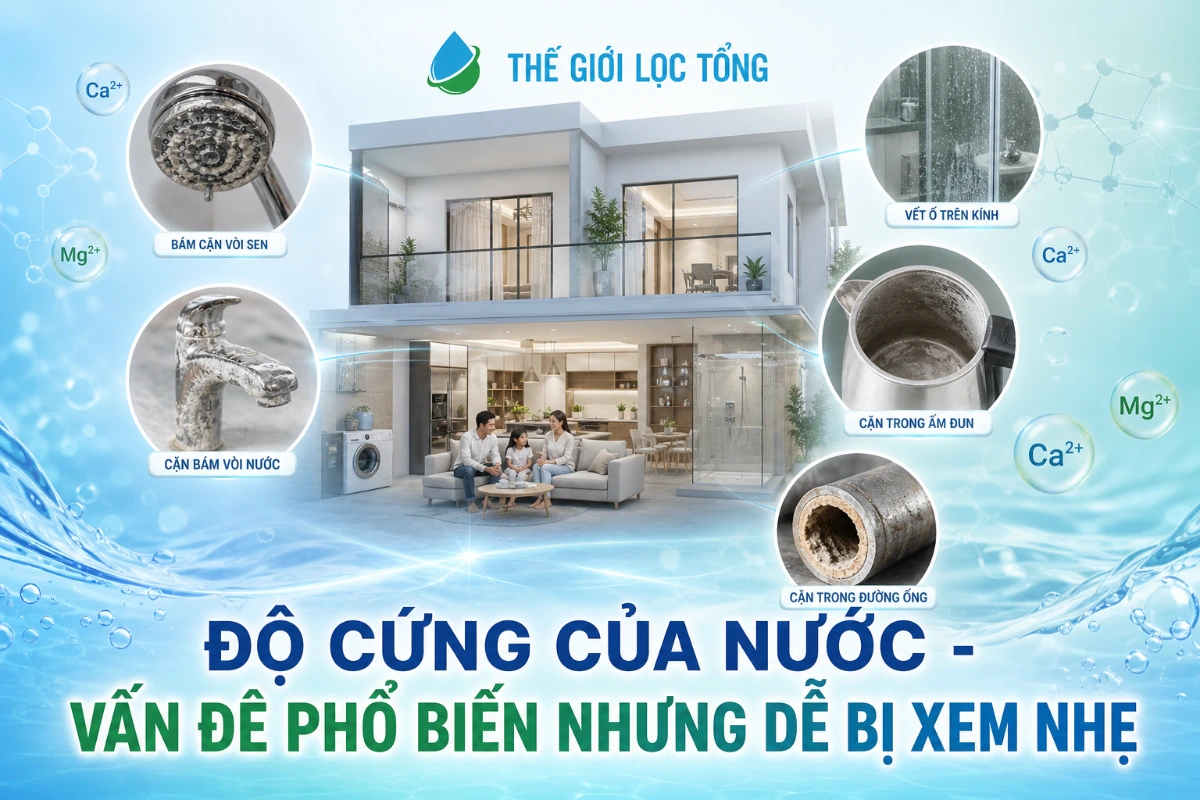 do cung cua nuoc van de pho bien Độ cứng của nước - Vấn đề phổ biến nhưng dễ bị xem nhẹ Thế Giới Lọc Tổng