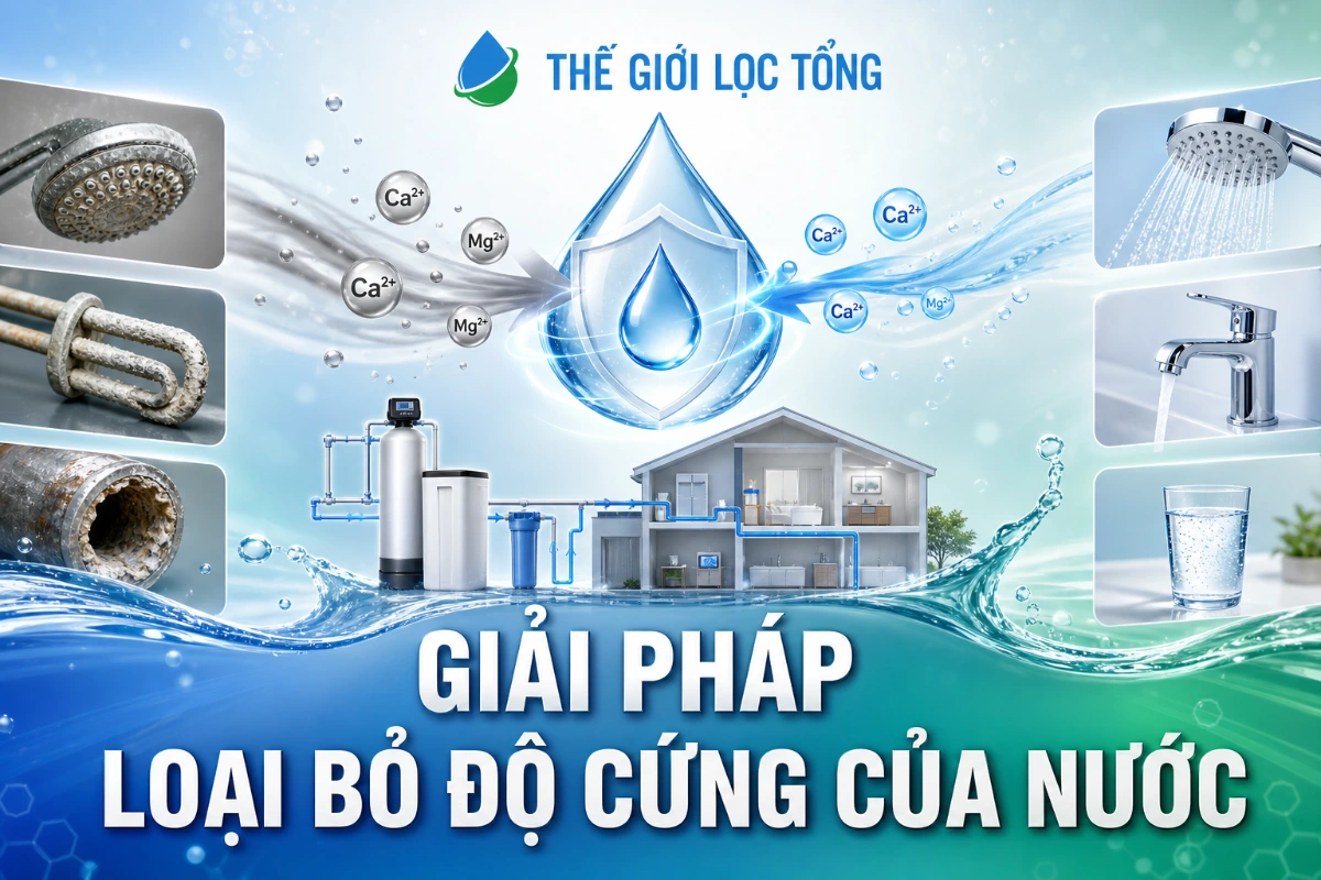Giai pháp loại bỏ độ cứng của nước