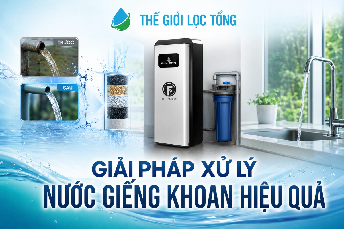 Giải pháp xử lý nước giếng khoan hiệu quả