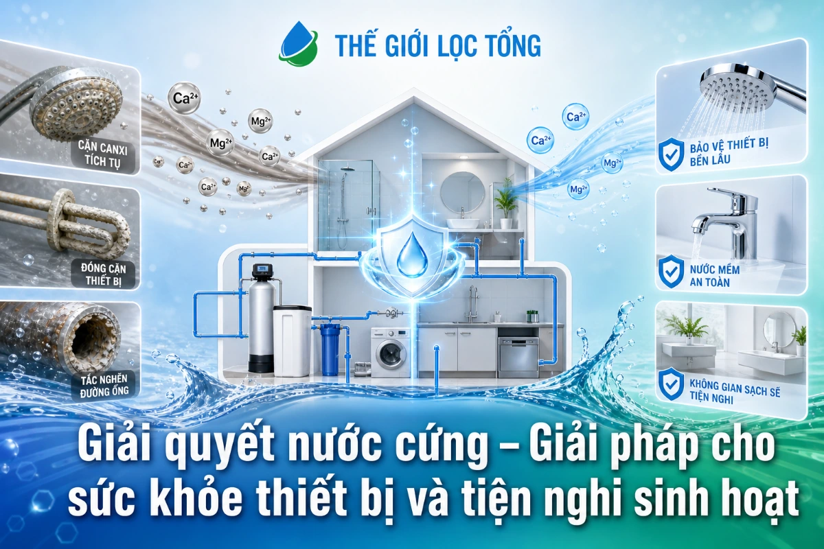 Cách giải quyết độ cứng của nước