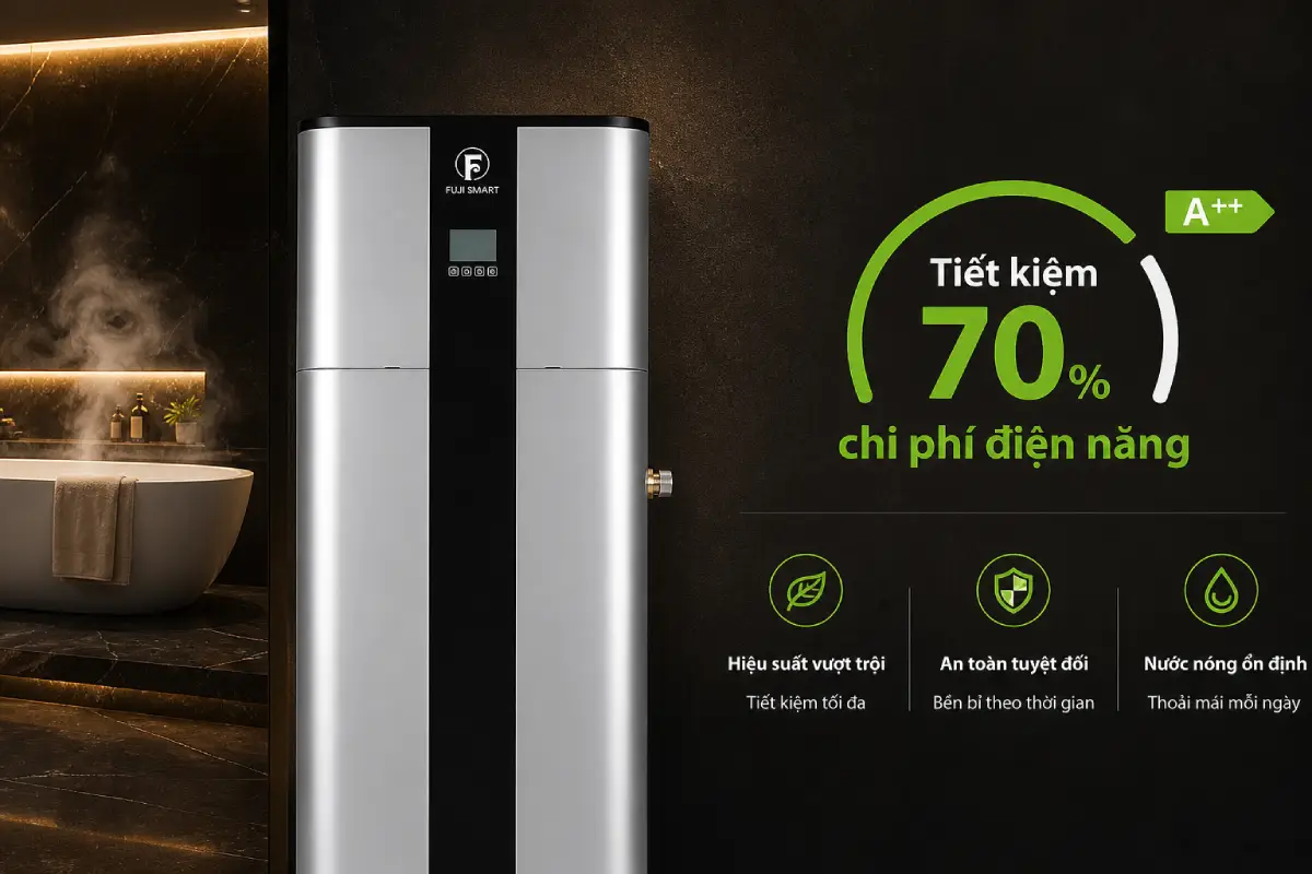 Máy nước nóng bơm nhiệt Heatpump Fuji Smart H800