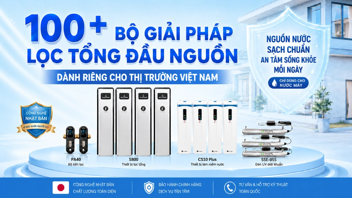 Hình ảnh 100 bộ giải pháp lọc tổng đầu nguồn Fuji Smart