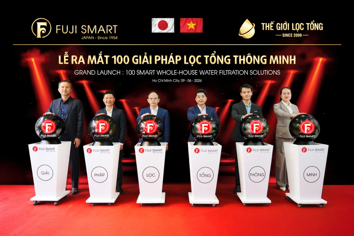 Thế Giới Lọc Tổng - Chuỗi phân phối lọc nước tổng đầu nguồn toàn quốc 91 Hình ảnh lễ ra mắt 100 giải pháp lọc tổng đầu nguồn thông minh Fuji Smart